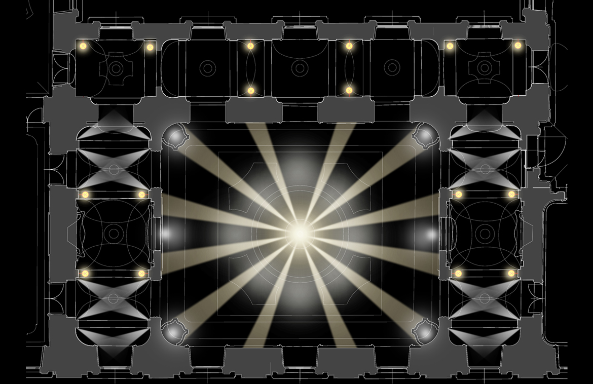 Stadtpalais_Liechtenstein_Tanzsaal_pod_lighting_design
